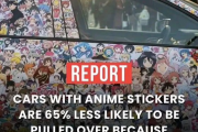 痛車貼動漫少女真能避開警方攔檢？
