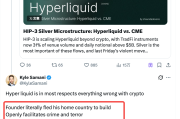 凱爾炮轟Hyperliquid　阿瑟海耶斯十萬賭約回應